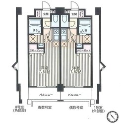 プリムローズＭ　壱番館の物件間取画像